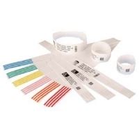 Zebra Wristband; Polypropylene; 1x11in (25.4x279.4mm); Direct thermal; Z-Band Direct; Adhesive closure; 3in (76.2mm) core; 450/r