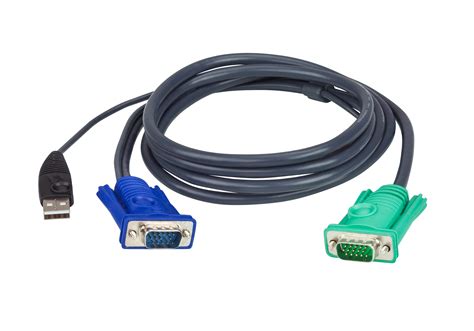 ATEN 5M USB KVM Cable with 3 in 1 SPHD and built-in PS/2 to USB converter