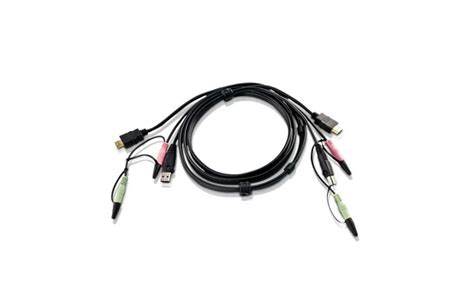 ATEN 1.8m USB HDMI to DVI-D KVM cable with Audio