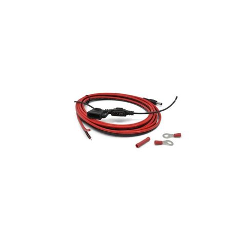 CABLE WITH FUSE HOLDER FOR VEHICLE DOCK. 5.5MM X 2.5MM PLUG (L10; ET8X)