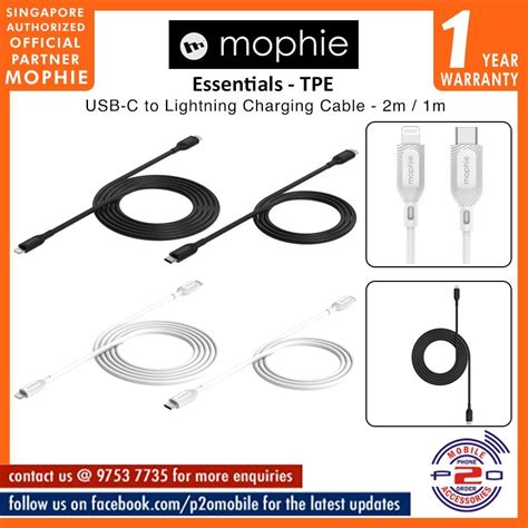 mophie-Essentials-Cable-USBC-lightning-2 meter-White