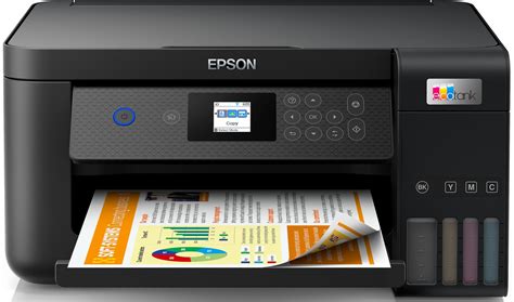 Epson EcoTank L4260 Double-sided A4 colour 3-in-1 printer with Wi-Fi Direct and LCD screen; Print, Copy & Scan; Includes ink in the box for 14000 pages black and 5200 pages in colour; 33pm black and 15 ppm colour; 100 sheet paper tray; Auto duplex; Warranty 1 year carry-in