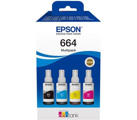 Epson T664 Ecotank Multipack ink bottle (70ml per bottle)