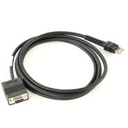 Zebra Cable - RS232: DB9 Female Connector; 7ft. (2.1m) Straight; TxD on 2; 12V Requires 12V Power Supply; -30°C