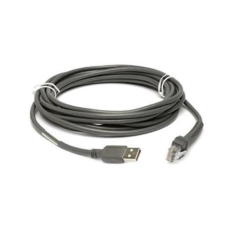 Zebra Multi-Plane Scanner Standard USB Cable; 16.4ft. (5m); Type A Connector