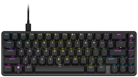 Corsair K65 PRO MINI RGB 65% Optical-Mechanical Gaming Keyboard - Corsair OPX switches - Black