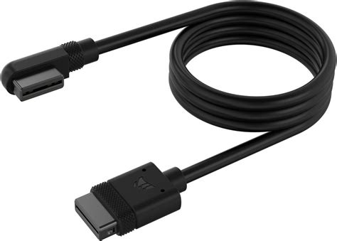 Corsair iCUE LINK Cable; 1x 600mm with Straight/Slim 90° connectors; Black