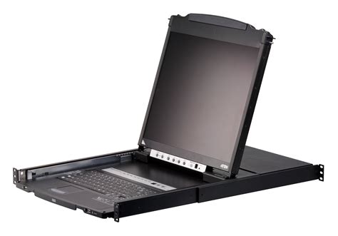 ATEN 8P PS/2-USB VGA 19'' LCD KVM Switch W/(USA KB/SPKB)/W/(US/EU) CORD 