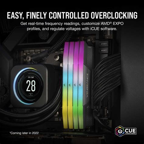 Corsair DOMINATOR RGB DDR5 32GB (2 x 16GB) DDR5 6400 CL32-40-40-84 1.40V Intel XMP - BLACK