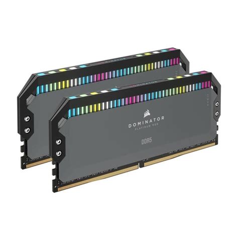 CORSAIR DOMINATOR RGB DDR5 64GB (2 x 32GB) DDR5 5600 CL40-40-40-77 1.25V Intel XMP & AMD EXPO - GREY