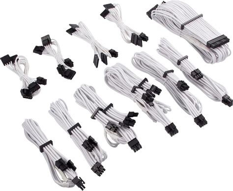 Corsair Premium Individually Sleeved DC Cable Pro Kit; Type 5 (Shift and SL PSU); WHITE