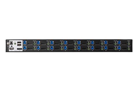 ATEN 16-Port PS/2-USB  VGA KVM Switch/Cascade/W/(US/EU/OUT) ADP. ATEN