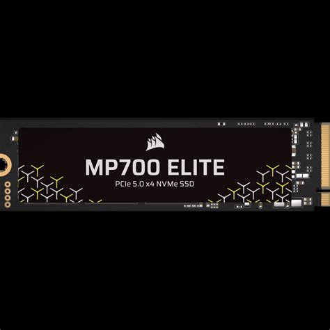 Corsair MP700 ELITE 2TB M.2 NVMe PCIe Gen. 5 x4 SSD (no heatsink); Read Up To 10 000MB/s; Write up to 8500MB/s