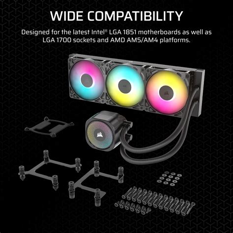 Corsair NAUTILUS 360; 360mm Radiator; Liquid CPU Cooler; Intel® LGA 1851/1700; AMD® AM5/AM4