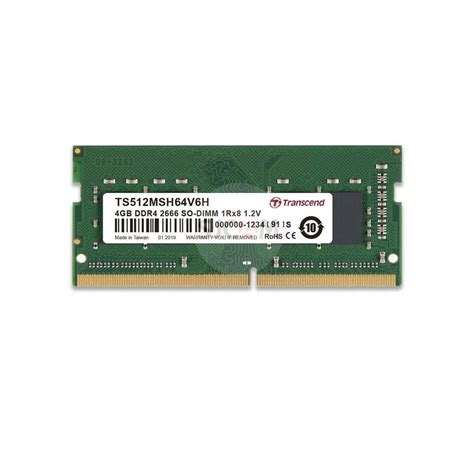 4GB DDR4 RAM Module (DDR4-2666 SO-DIMM) for: RS820RP+; RS820+; DS720+; DS420+; DS2419+; DS1819+; DVA3219; DS1618+
