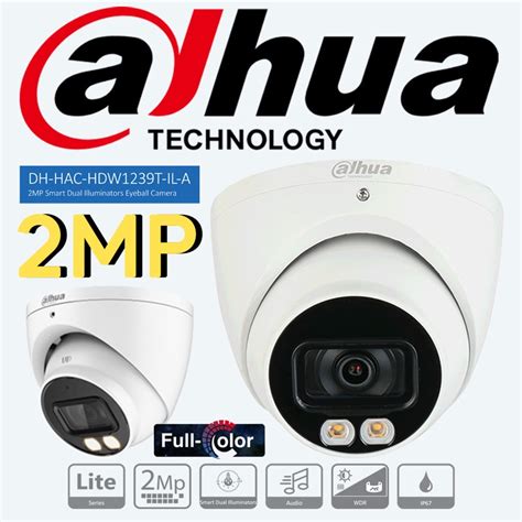Dahua 2MP Smart Dual Illuminators Eyeball Camera Built in Mic 20m Illumination 2.8mm lense 