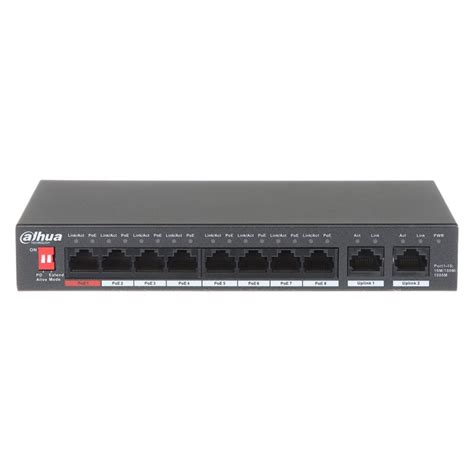 Dahua 10-Port Gigabit Unmanaged Desktop Switch with 8-Port PoE