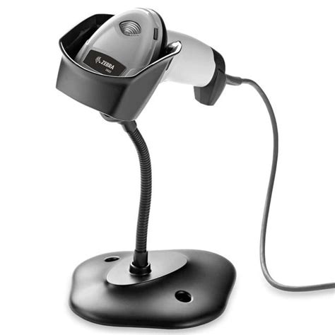 Zebra DS2208-SR BLACK (WITH STAND) USB KIT: DS2208-SR00007ZZWW SCANNER; CBA-U21-S07ZBR SHIELDED USB CABLE; 20-71043-04R STAND