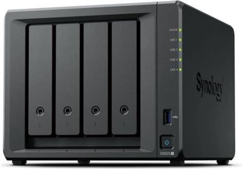 Synology DS925+ 4 Bay NAS (Upgradeable to 9 bay) AMD Ryzen V1500B 4C CPU 4GB DDR4 ECC SODIMM (2 DIMM slots)