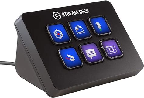 Elgato Stream Deck Mini- Live Content Creation Controller with 6 customizable LCD keys; adjustable stand; 10GAI9901