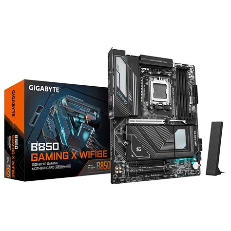 GIGABYTE B850 GAMING X - AMD B850 Chipset: Socket AM5, Support AMD Ryzen™ 7-9000 Series Processors
Memory : 4x DDR5 DIMM sockets supporting up to 256 GB
Expansion Slots : 1 x PCIe 5.0 x16 , 3 x PCIe 3.0 x1
Storage and USB : 4 x SATA 6Gb/s, 1 x M.2 Gen 5 , 2 x M.2 Gen 4, 6 x USB 3.2 Gen 2 (4x Back), 2 x USB Type C, 7x USB2 (3x Back)
Misc. : Realtek® Wi-Fi 6E RTL8852CE WIFI a, b, g, n, ac, ax, supporting 2.4/5/6,  BLUETOOTH 5.3
Rear IO Panel Display Ports Available: 1x DP 1x HDMI