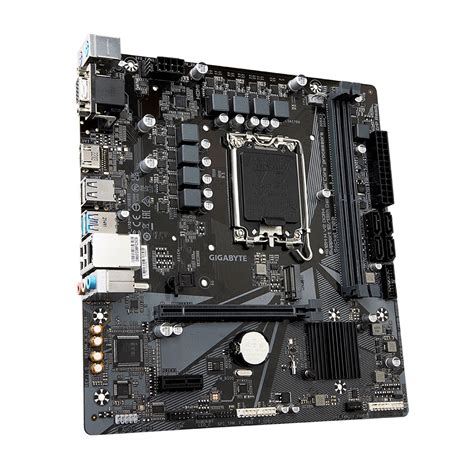 GIGABYTE H610M-H - H610 Express Chipset: Socket LGA1700, Supports Current Generation Intel Core Processors
Memory : 2x Dual Channel DDR4 DIMM Slots (64GB Max )
Expansion Slots : 1x PCI-Express 4.0 (x16 Speed), 1x PCI-Express 3.0 (1x Speed)
Storage and USB : 4x SATA 3 (6 Gb/s) connection, 1x M.2 Gen3, 4x USB 3.2 Gen 1 (2x Back, 2x Cable), 8x USB 2.0 Ports (4x Back, 4x Cable)
Misc. :1x Realtek® GbE LAN chip (1 Gbps/100 Mbps)
Rear IO Panel Display Ports Available: 1x VGA, 1x HDMI