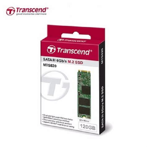 TRANSCEND 120GB MTS820 SATA3 M.2 2280 SSD - TLC -CACHELESS