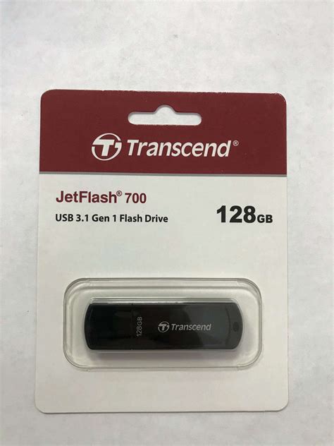 TRANSCEND 128GB JETFLASH 700 USB 3.1 GEN 1 (USB 5Gbps) FLASH DRIVE