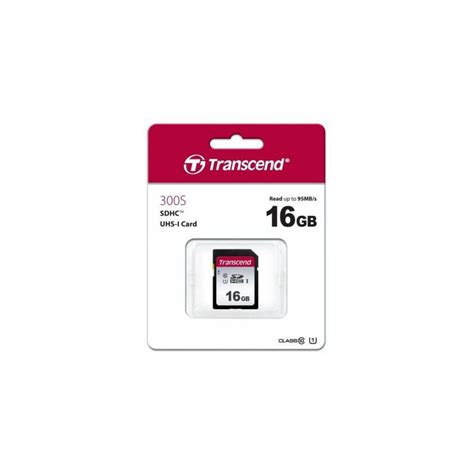 TRANSCEND 300S 16GB UHS-I CLASS 10 U1 SDHC CARD - 2D NAND