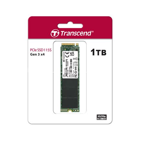 TRANSCEND 1TB MTE115S PCI-E GEN 3x4 M.2 2280 SSD 3D NAND - 3200 MB/s Read 2000 MB/s Write - 400 TBW