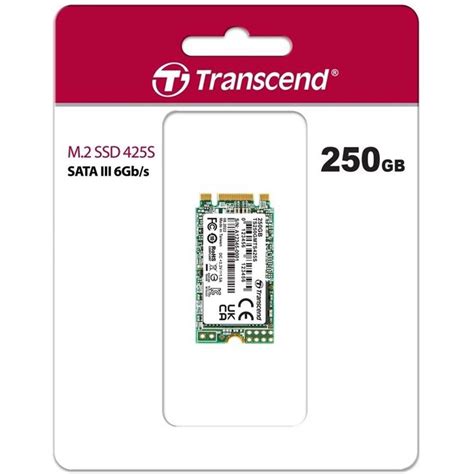 TRANSCEND 250GB MTS425S M.2 SATA 3 2242 SSD - CACHELESS TLC