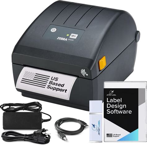 Direct Thermal Printer ZD220; Standard EZPL; 203 dpi; EU and UK Power Cords; USB
