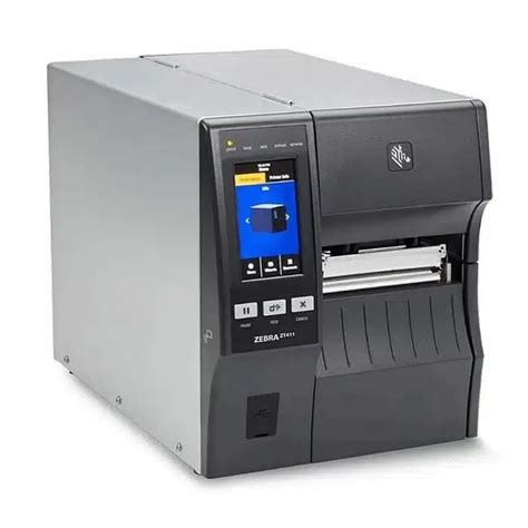 Zebra TT Printer ZT411; 4''; 203 dpi; Euro and UK Cord; Serial; USB; 10/100 Ethernet; Bluetooth 4.1/MFi; USB Host; On-metal; RFI
